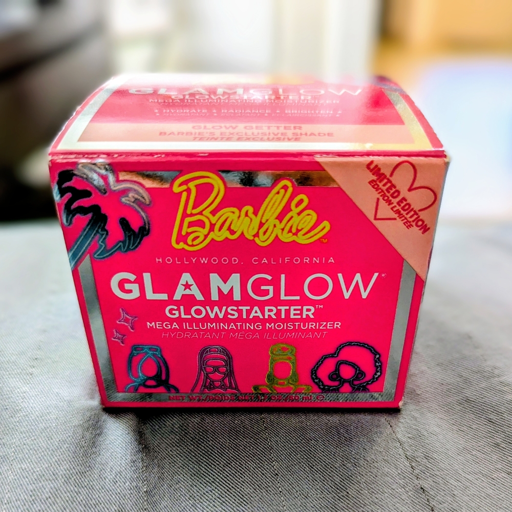 ❣️Discountinued GlamGlow GLOWSTARTER BARBIE 1.7oz Illuminating Moisturizer❣️